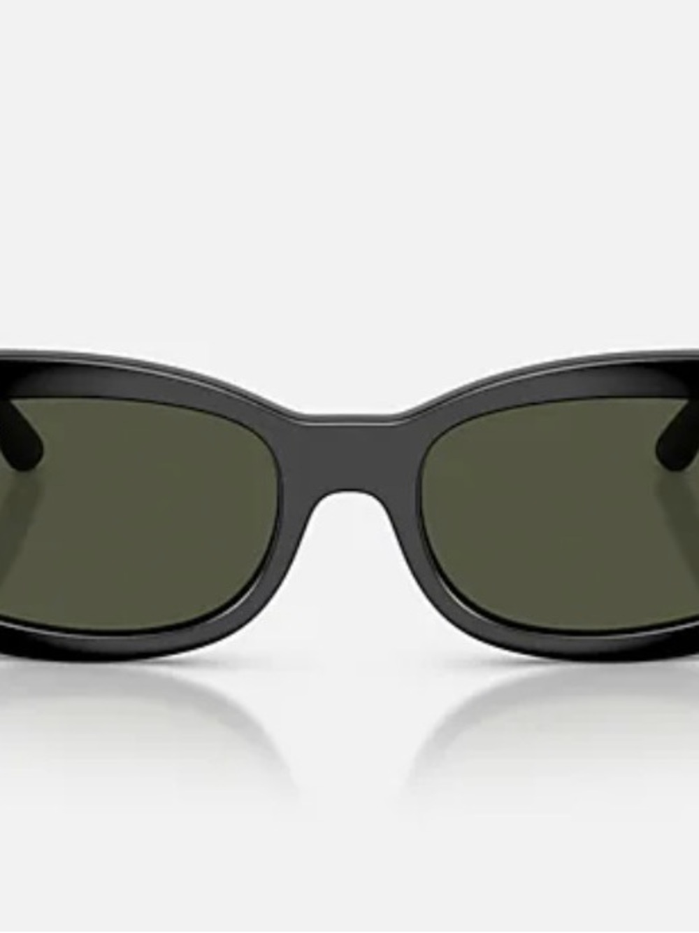 Ray-Ban Black Frame Sunglasses with Green Lenses - Picture 2 of 12